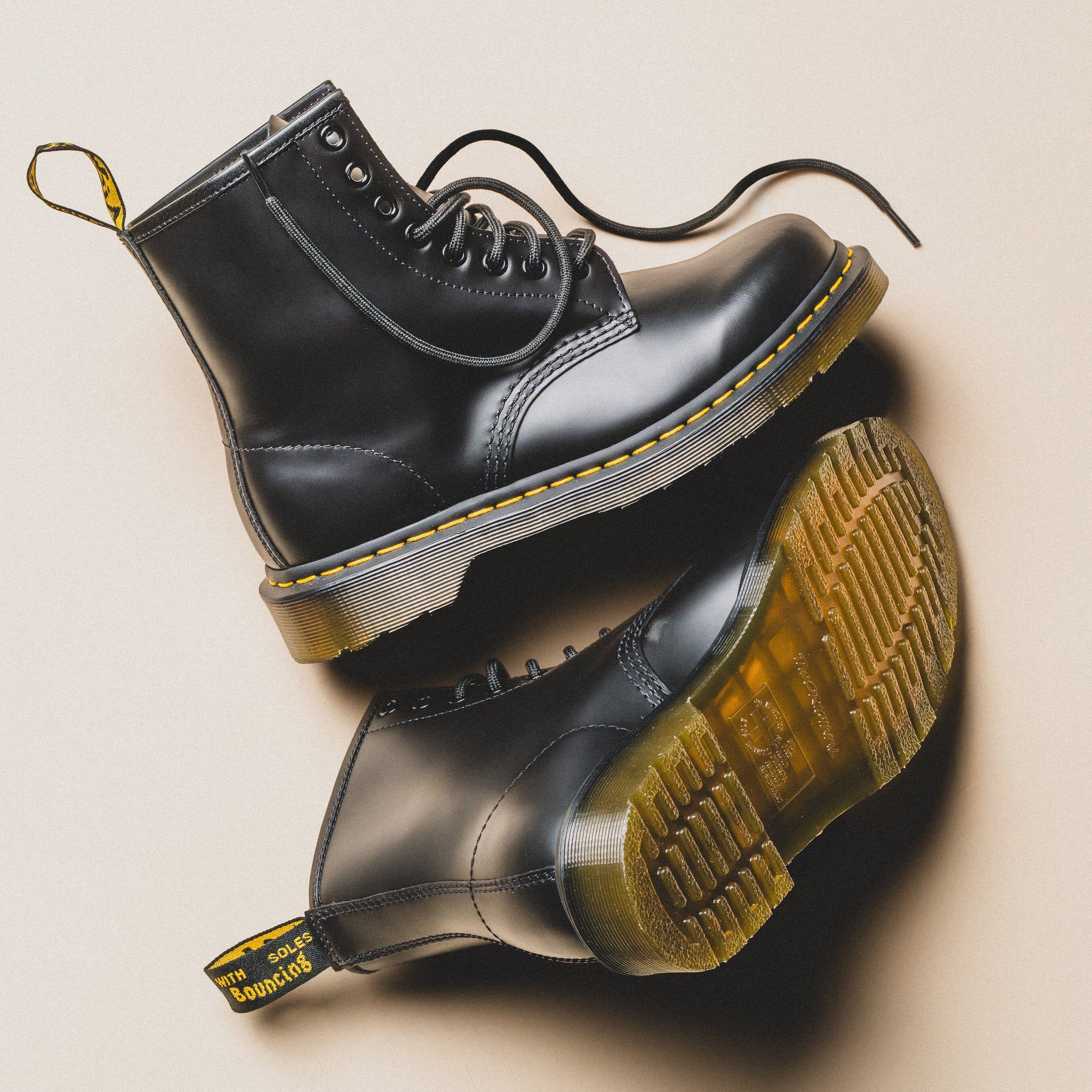Dr. Martens | 1460 Smooth Leather Lace Up Boot "Black" - Image 3