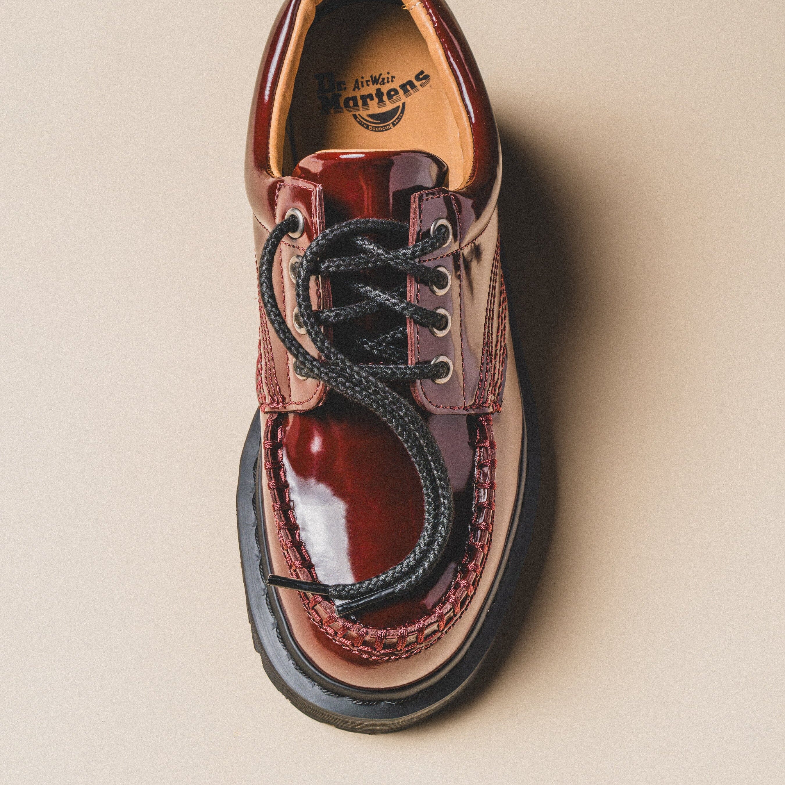 Dr. Martens | Lowell "Cherry Red" (Lacquered Leather) - Image 2