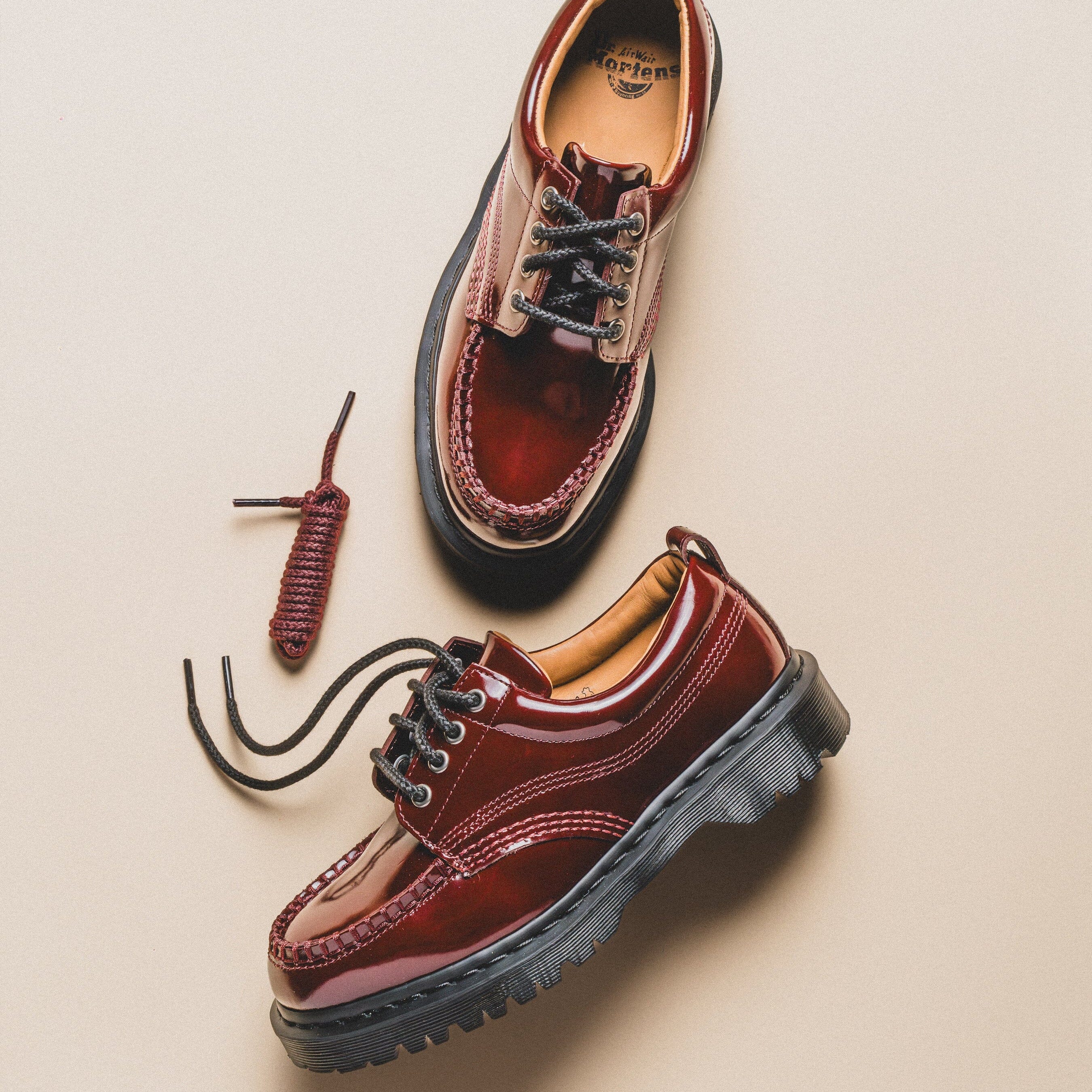 Dr. Martens | Lowell "Cherry Red" (Lacquered Leather) - Image 3