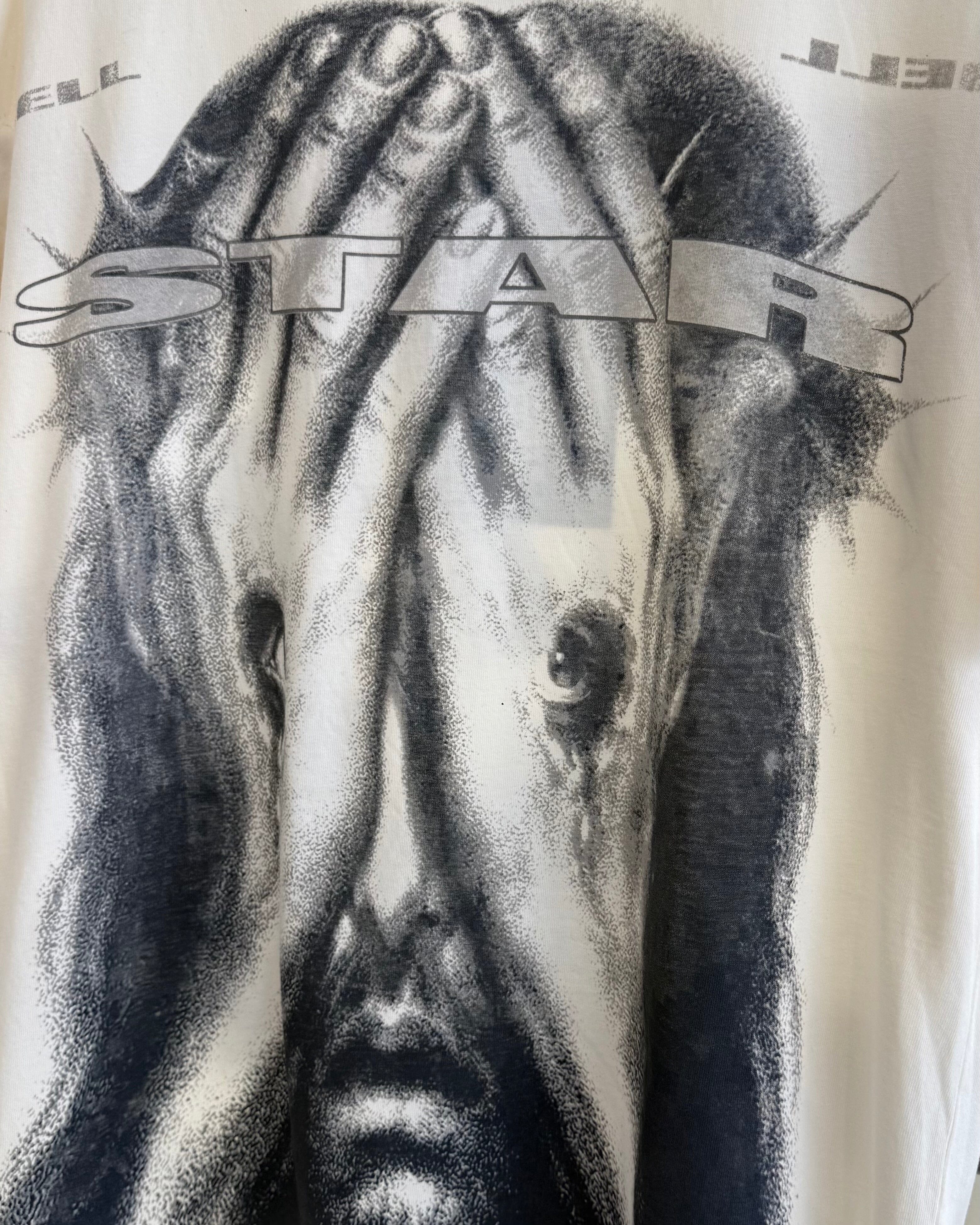 Hellstar | Jesus Eyes T-Shirt  "Vintage Cream" - Image 3