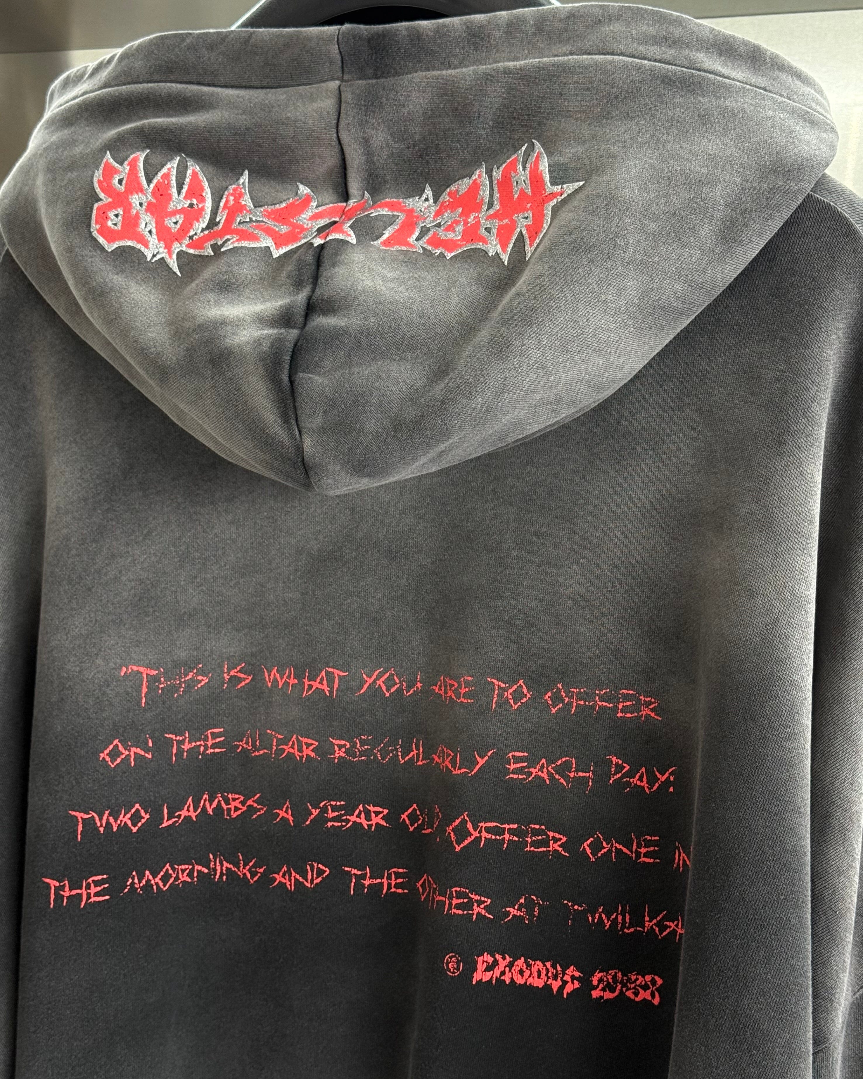 Hellstar | Lamb Hoodie "Vintage Black" - Image 4