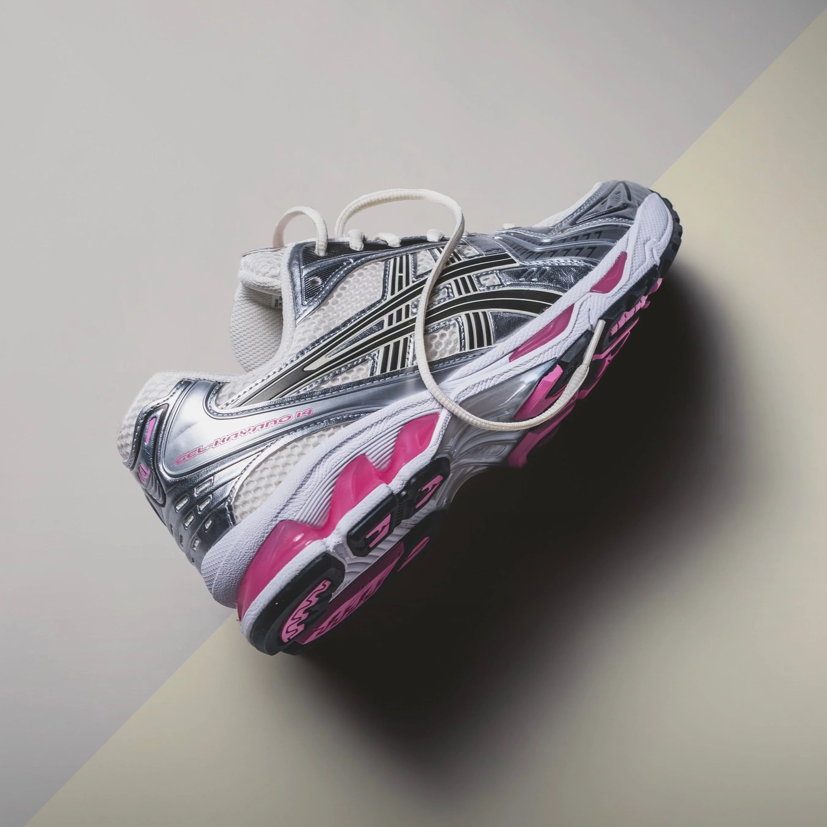 MEN'S ASICS | Gel- Kayano 14 (Cream/Sweet Pink) - Image 2
